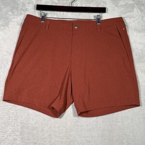 Lululemon Shorts Mens 38 Brown Golf ABC Commission Casual Stretch Ventlight